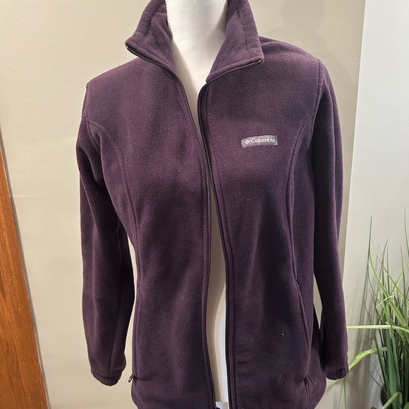 Columbia Women's Fleece Jacket Purple Large EUC - Picture 2 of 4
